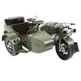 thumbnail image 3 of Escenario de maqueta de motocicleta triciclo en miniatura, diseño de escritorio, escena callejera Verde, 3 of 9