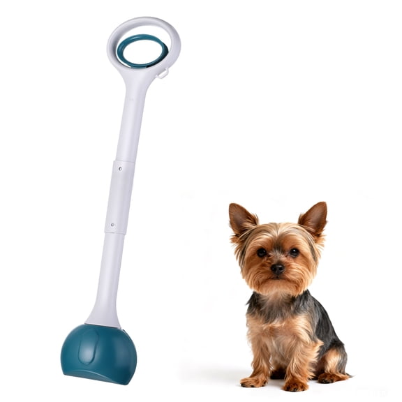 Uxcell Poop Scooper, 27.6" Long Handle No Touch Dog Poop Scooper Grabber Foldable Spring Pick Up Tool Shovel, (Green), Intended for Dogs Waste in Lawns/Grass/Dirt/Gravel