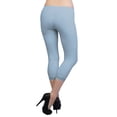 thumbnail image 3 of Vivian's Fashions Capri Leggings - Cotton, Lace Trim (Junior/Junior Plus Sizes), 3 of 4