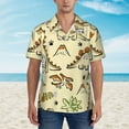 thumbnail image 4 of Balery Cartoon Dinosaurs Print Men's Hawaiian Shirts Short Sleeve Beach Shirt Relaxed Fit Vacation Button Down Shirts-Medium, 4 of 9