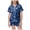 Blue, variant on Leey-World Halloween Pajamas Kids Girls Girls Halloween Pajamas Sets Sleeping Pants Cute Print Home Short Sleeve Shorts Pajama Set Full Suit Clothes(Black,2-3 Years)