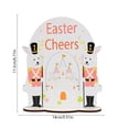thumbnail image 3 of Yunuuuoa Easter Wooden Decoration Rabbits Eggs Ornaments for Home Desktop Tabletop Farmhouse Rustic Spring Holiday Party Decor, 3 of 6