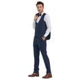 thumbnail image 3 of Tazzio Skinny Fit Peak Lapel 3 Piece Nailhead Suit Set with Trimmed Vest, 3 of 4