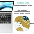 thumbnail image 2 of ERDS-Small Mouse Pad 6.6 Inch, Takes up Wrist and Mouse Space, Waterproof Compact Mini Mouse Mat for Laptop Computer Wireless Mouse Keyboard Home Office Travel,Yellow White, 2 of 4