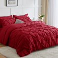 thumbnail image 1 of Juego de edredón CozyLux Red King Size, cama de 7 piezas en una bolsa, 1 of 6