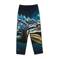 thumbnail image 4 of Daiia Starry Sky Colorful Crocodile Women's Sleep Pant with Pockets and Drawstring,Pajama Pants-Medium, 4 of 9