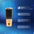 thumbnail image 3 of UNOX 1/8" Solenoid Valve 110V AC, Brass Control Valve Normally Closed - 0-16 Bars Multi-Purpose Reliable Control Valve for Water, Air, and Gas - Solenoid Valves, 3 of 7