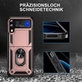 thumbnail image 4 of [PST] Samsung Galaxy Z Flip 4 5G 2022 Kickstand Rotation Anneau Cas, Robuste Hybride Absorption des Chocs Robuste Étui Rigide Téléphone, 4 of 4