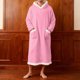 thumbnail image 1 of Batas de hombre de forro polar sólido informal con capucha y bolsillo, jersey de manga larga, bata de baño, bata de noche, pijama de poliéster para hombre, 1 of 3