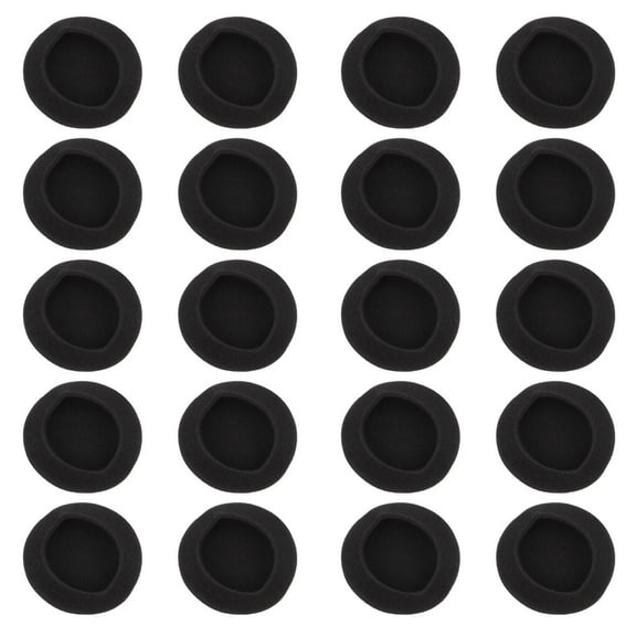 WHAMVOX  20 Pcs Headphone Replacement Ear Pads Headset Cushions Earphone Black