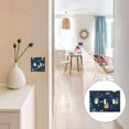 thumbnail image 7 of Yayeee Toggle Light Switch Wall Plate 2-Gang 4.56"x4.48" Decorative Outlet Cover, Blue Fireflies Pattern, 7 of 7