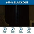 thumbnail image 3 of Sapphire Home White Blackout Curtains, 30 x 24 in (2 Panels), 3 of 3