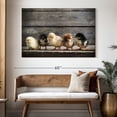 thumbnail image 3 of Elephant Stock Row Of Chicks Wall Art - Horizontal Canvas Wall Art - Living Room Wall Decor - Animal Canvas - Gray And Beige Decor - 51" x 34", 3 of 8