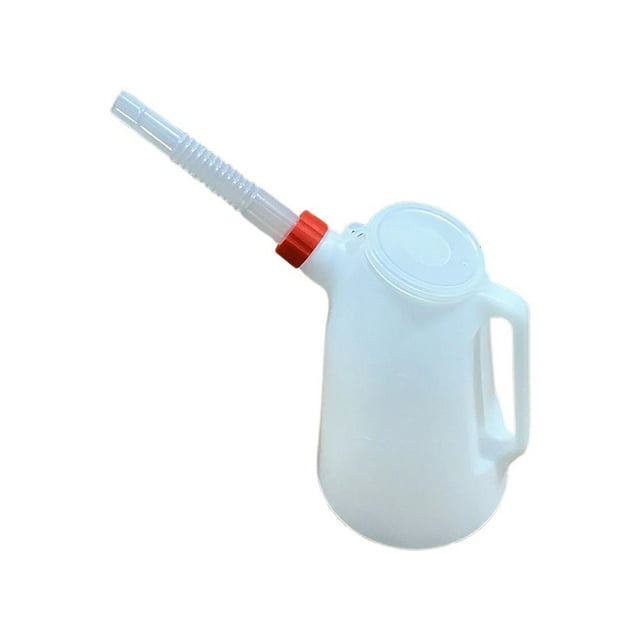 SharkTRUE 1.2L/2L 5L Oil Measuring Jug Petrol Can Fuel Tank With Pouring Flexible For Automotive Container Measuring Oil Garage Tools