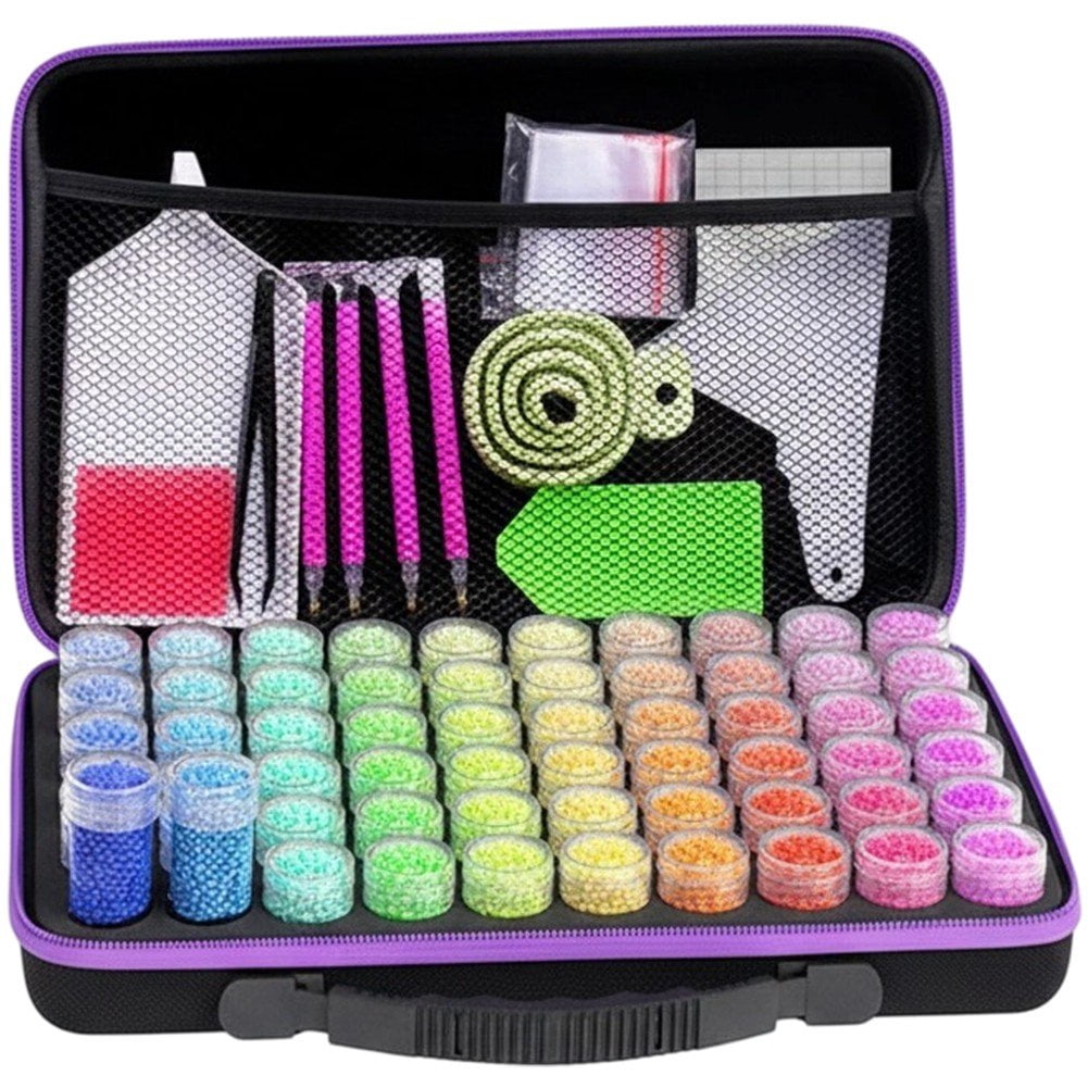 Hzzsbu EVA Diamond Art Storage Container with Tools 31x20x7.5cm
