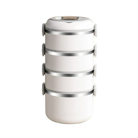 Multi-layer stainless steel lunch box can effectively pack food (cabbage)