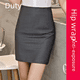 thumbnail image 2 of Falda negra profesional para mujer, minivestido adelgazante de otoño, ropa de trabajo, falda corta, 2 of 5