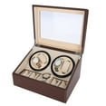 thumbnail image 2 of Watch Winder, Automatic Watch Winder Luxury Watch Storage Case, For Automatic Watches For 4 Automatic Watches + 6 Grids, 2 of 8