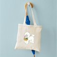 thumbnail image 4 of CafePress - Bichon Frise Easter Tote Bag - Unisex Canvas Tote Bag, Beige, 1-Piece, 4 of 6