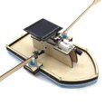 thumbnail image 1 of Modelo de juguetes modelo de madera conjunto de barco Diy Kit hecho a mano modelo Solar montado en condensador, 1 of 3