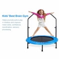 thumbnail image 2 of Gymax Mini Trampoline avec Barrière Ajustable pour Entraînement, 2 of 10