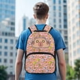 thumbnail image 3 of KUIFORTI Brown Capybara Kids Backpack Girls School Bag Comfortable Lightweight with Multiple Storage Pockets Suitable for Elementary Primary Middle, 3 of 7