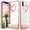 Rose Gold, variant on VENA iPhone Xs Max Glitter Case, vLove (Heart Shape, CornerGuard Protection) Dual Layer Slim Hybrid Clear Bumper Cover Designed for Apple iPhone Xs Max (6.5"-inch) - Teal