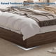 thumbnail image 5 of Tamaño completo size wood platform marco de cama-de madera marco de cama without cabecero wood slat support no necesita colchón base fácil montaje (walnut), 5 of 7