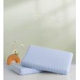 thumbnail image 7 of OYS Latex Pillow for Sleeping Massage Bubble Pillows for Neck Pain Relief, Side Back and Stomach Sleeper Bed Pillow with Silky Cool Pillowcase (Square 23.5" x 15" x 3", Grey Green), 7 of 7