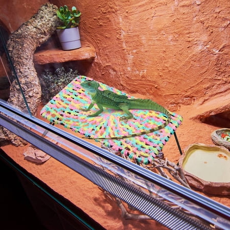 LOLIPPYY Reptile Hammock, Pink Cotton, Ideal for Lizards and Geckos, Foldable and Space-Saving