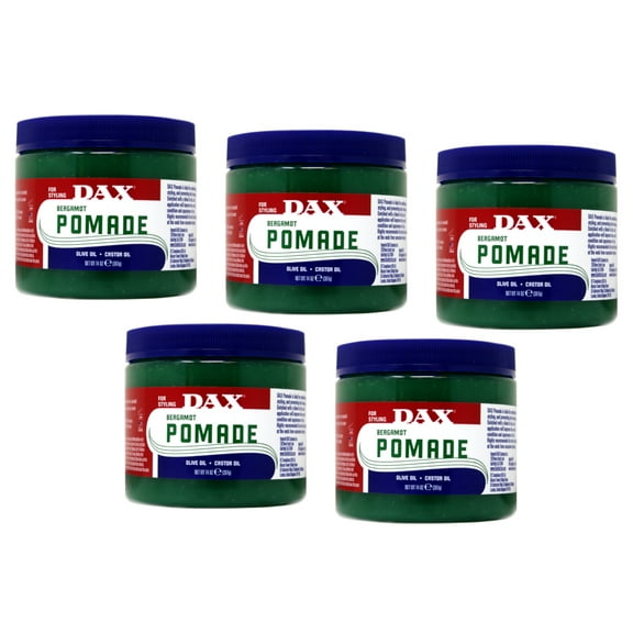 Dax Bergamot Pomade for Styling with Olive Oil & Castor Oil, 14oz. - Pack of 5