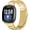 Gold, variant on Stainless Steel Band Compatible with Fitbit Versa 4 / Fitbit Sense 2 / Fitbit Versa 3 / Fitbit Sense, Adjustable Metal Watch Bands Bracelets,Wristband Replacement for Women Men,Black
