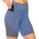 thumbnail image 1 of Pantalones cortos de yoga de malla de talle alto para mujer con bolsillos profundos Pantalones cortos de motociclista de entrenamiento para mujer Adepaton LRWJ642-14, 1 of 5