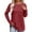 Watermelon Red, variant on SNKSDGM Easter Shirt Womens Tops Trendy Xs Women's Solid Color Long Sleeve Round Neck Loose Fit Casual Top Womens Short Sleeve Tops