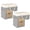 grayish white-2, variant on Foldable Staircase Storage Baskets Black 2 Count For Home Organization