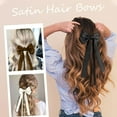 thumbnail image 5 of 4PCS Hair Bows for Women Girls Silky Bow Hair Ribbon Clips with Long Tail Alligator Metal Clips Hair Bows, 5 of 7
