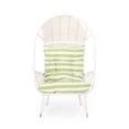 thumbnail image 3 of Maurice Outdoor Wicker Standing Basket Chair with Cushion, White, Green, 3 of 10