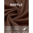 thumbnail image 3 of COOFANDY Men's Button Down Waffle Shirt Jacket Casual Long Sleeve Shacket Lightweight Overshirts with Flap Pockets, 3 of 6