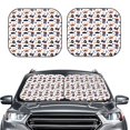 thumbnail image 2 of Honeii Pirate Theme Print Foldable Car Sun Shade for Windshield, 2-Piece UV Protection Shade, Protects Car Interior, Ideal for Cars, Trucks, SUVs-Large, 2 of 6