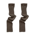 thumbnail image 4 of Outfmvch leg warmers Women's Cable Knitted Boot Socks Extra Long Thigh High Winter Stockings Over Knee Leg Warmers knee high leg warmers Blackish Green A, 4 of 5