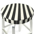 thumbnail image 3 of Haiem Black And White Thick Stripes Print Cushion Round Bar Chair Seat Cover Bar Chair Cushion Covers Elastic Washable Bar Chair Cover,Protects from Scratches and Stains-13 inch, 3 of 7