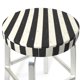 thumbnail image 3 of Balery Black And White Thick Stripes Fundas de asiento para taburete de bar redondo de tela de terciopelo ajustables que protegen de arañazos y manchas para sillas de 14 a 17 pulgadas.-12 inch, 3 of 7
