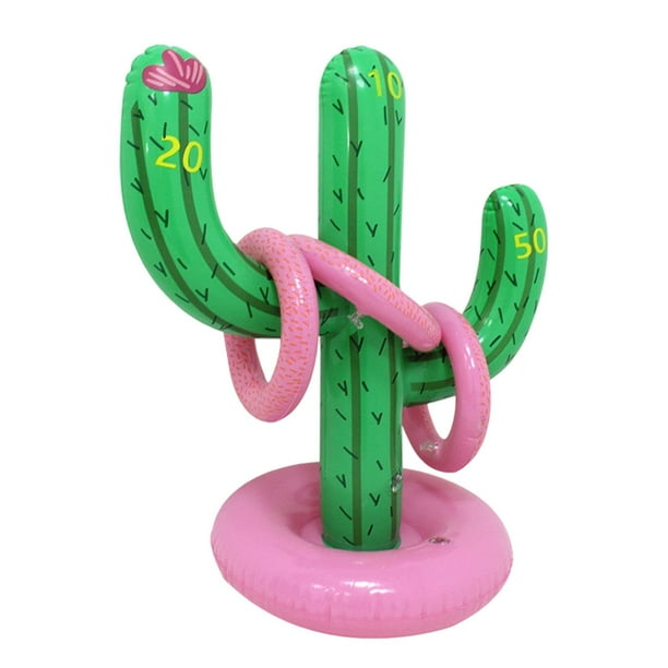 Juego de Juguetes de Piscina, Juego Inflable de Lanzamiento de Aros con Forma de para Adolescentes en La Playa