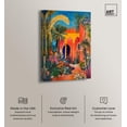 thumbnail image 3 of Art Remedy Colorful Prints Canvas, 20" x 30", Gallery Wrapped, Morrocan Garden, 3 of 7