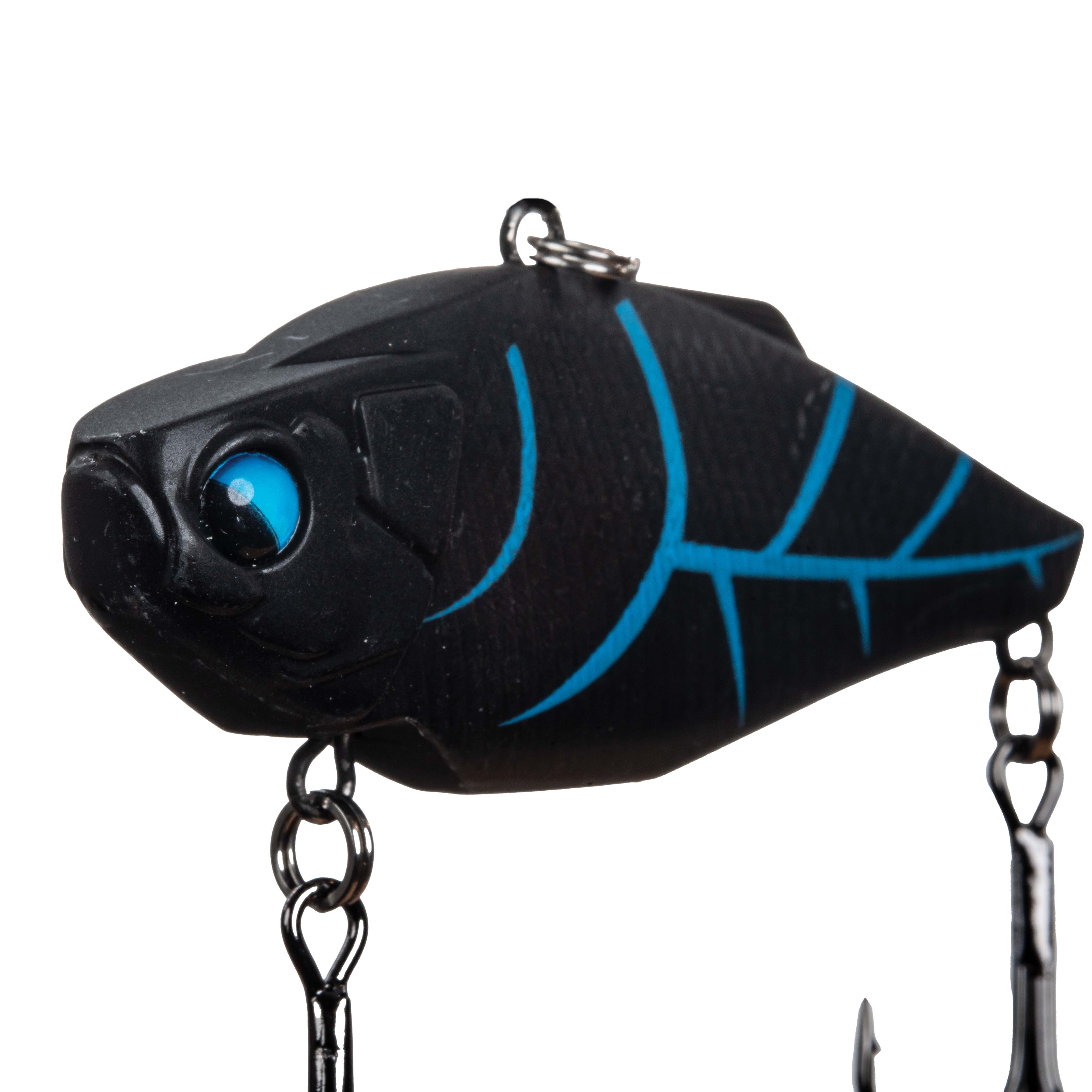 (3 pack) Ozark Trail Freshwater Rattle Fishing Lure, Nightwalker, 7/16 oz