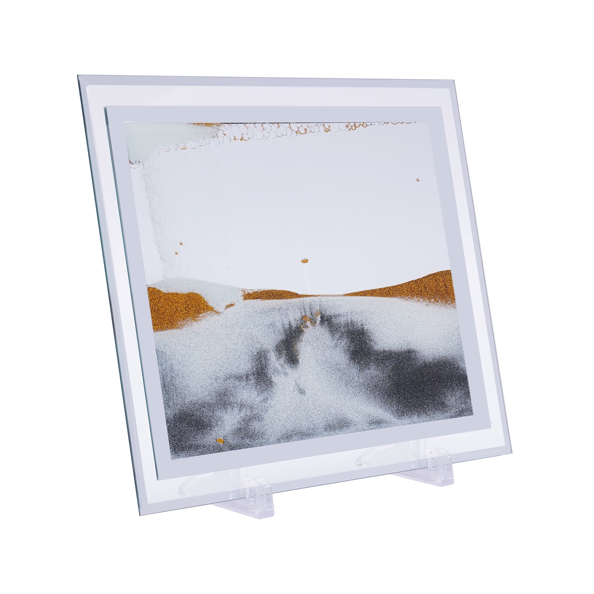 Miumaeov Liquid Moving Sand Art Picture, 3D Sandscapes Pictures, Glass