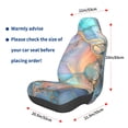 thumbnail image 3 of Wukai Pastel Abstract Fluid Art Full Set Car Seat Covers with Soft Padding Universal Auto Front Seats Protector and Cushion Mat, 3 of 5