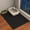 Black, variant on PETGLE Cat Litter Mat, 45x26/35x24/30x22/24x18 Inch Double Layer Cat Litter Box Mat, EVA Non-Slip, Waterproof Urine Proof Cat Litter Catcher Mat, Easy Clean Scatter Control (24x18 Inch, Gray)