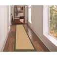 thumbnail image 2 of Linon Athena Machine Tufted Wool 2'6"x12' Rug in Sisal and Green, 2 of 7