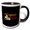 Black/White, variant on 3drose, Cool Text Tequila, Tacos, Images of Drinks, Food, Flowers on Black, 15oz Mug